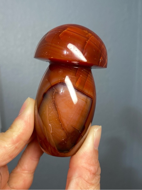 Other - CARNELIAN MUSHROOM CRYSTAL CARVING